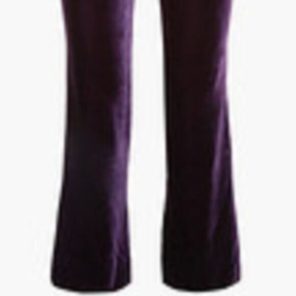 Raquel Diniz silk velvet flared pants Purple size 12 - Picture 11 of 11